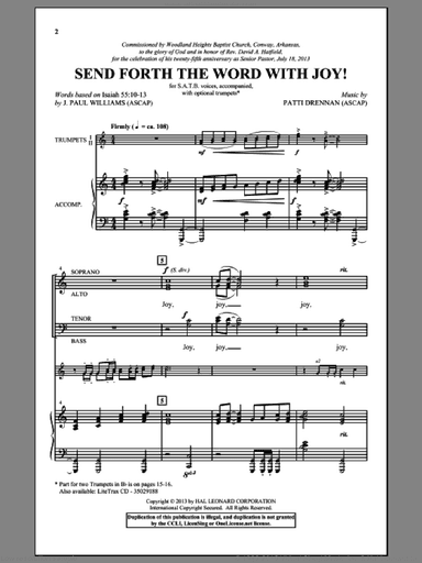 Send Forth The Word With Joy!