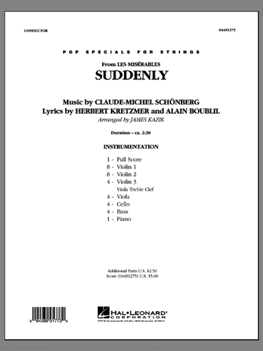Suddenly (from Les Miserables) (COMPLETE)