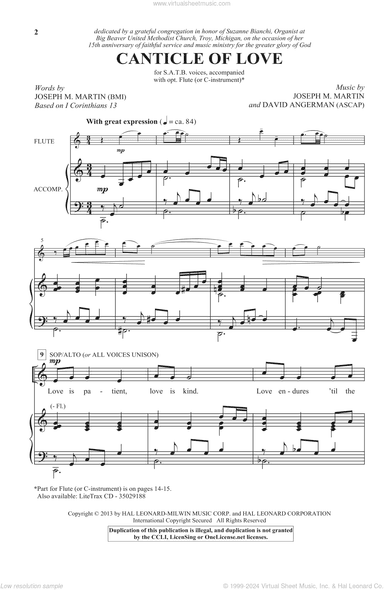Canticle Of Love