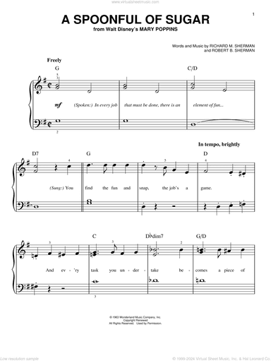 A Spoonful Of Sugar (from Mary Poppins)