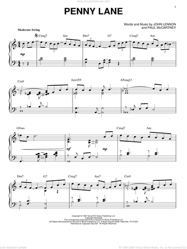 Penny Lane [Jazz version] (arr. Brent Edstrom)