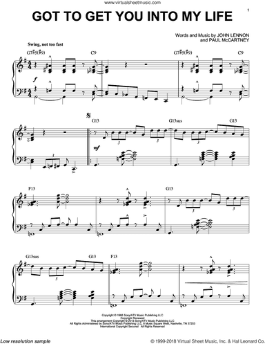 Got To Get You Into My Life [Jazz version] (arr. Brent Edstrom)