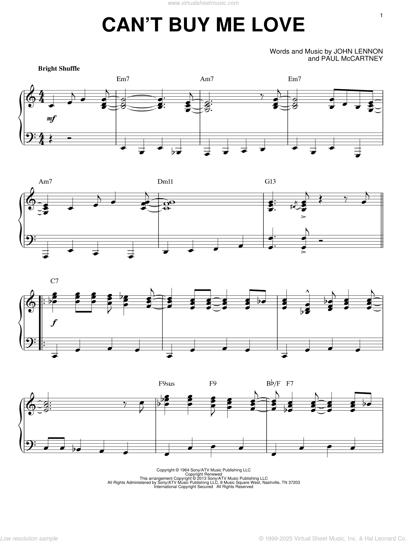 Can't Buy Me Love [Jazz version] (arr. Brent Edstrom)