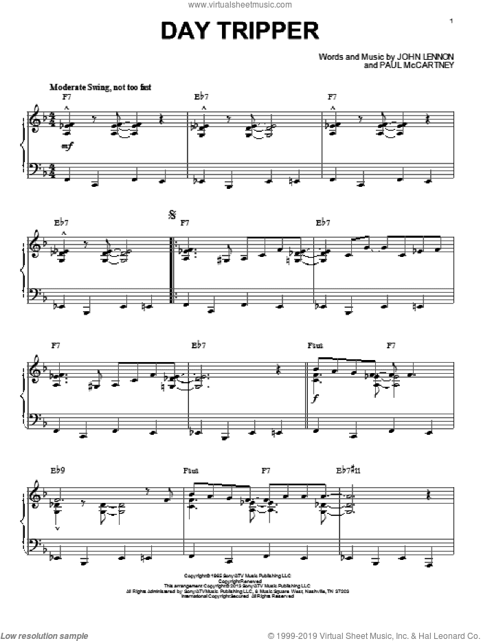 Day Tripper [Jazz version] (arr. Brent Edstrom)