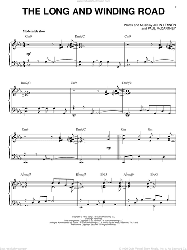 The Long And Winding Road [Jazz version] (arr. Brent Edstrom)