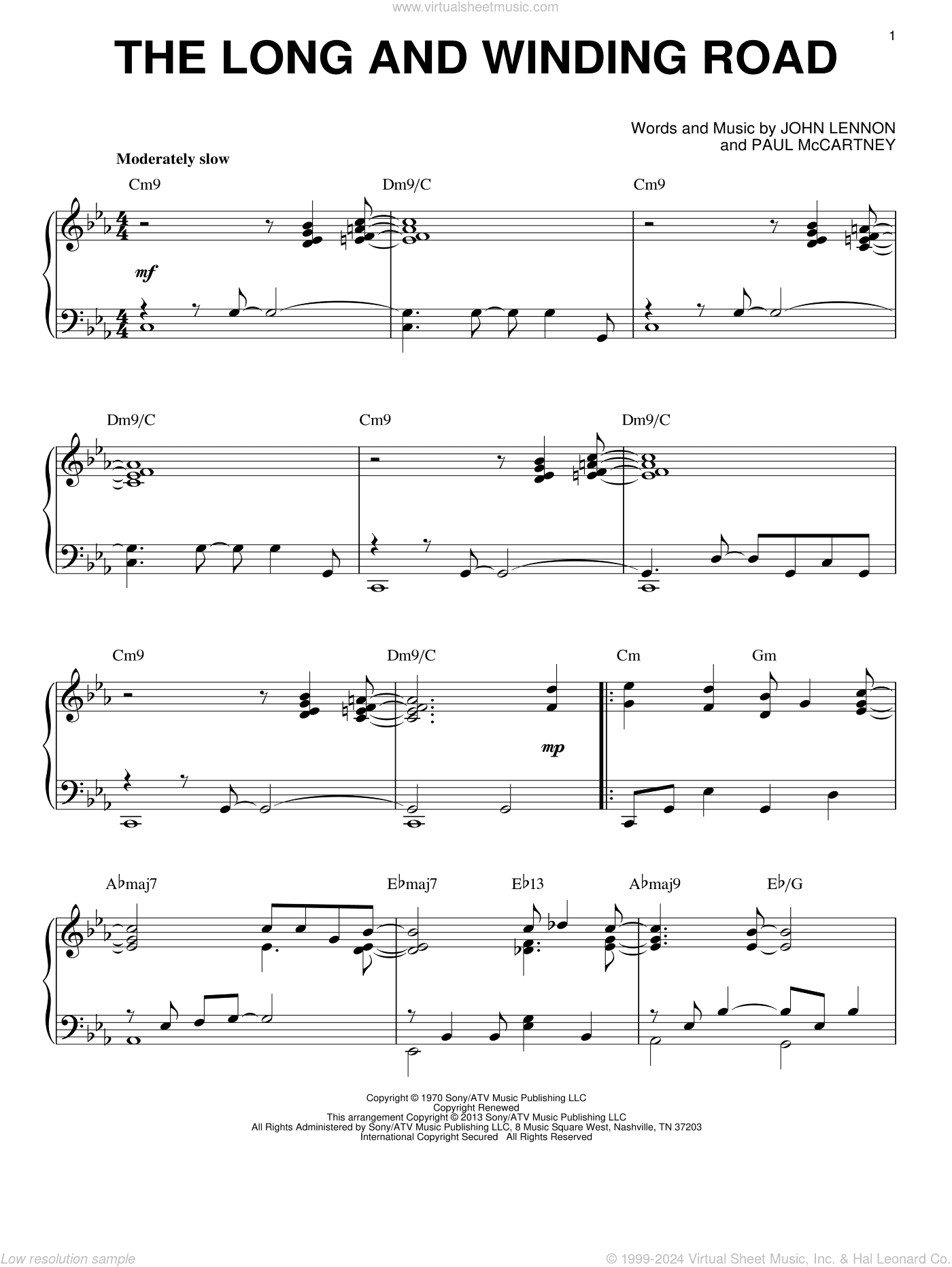 The Long And Winding Road [Jazz version] (arr. Brent Edstrom)