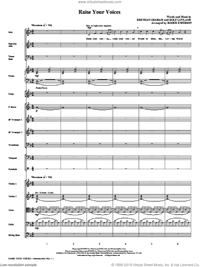 Raise Your Voices (complete set of parts)