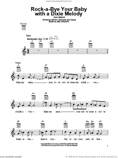 Rock-A-Bye Your Baby With A Dixie Melody