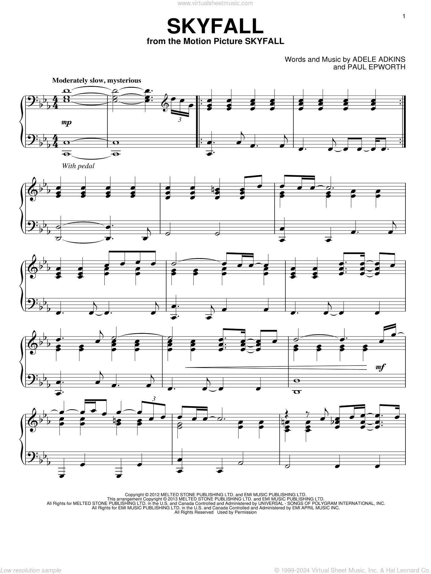 Skyfall, (intermediate)