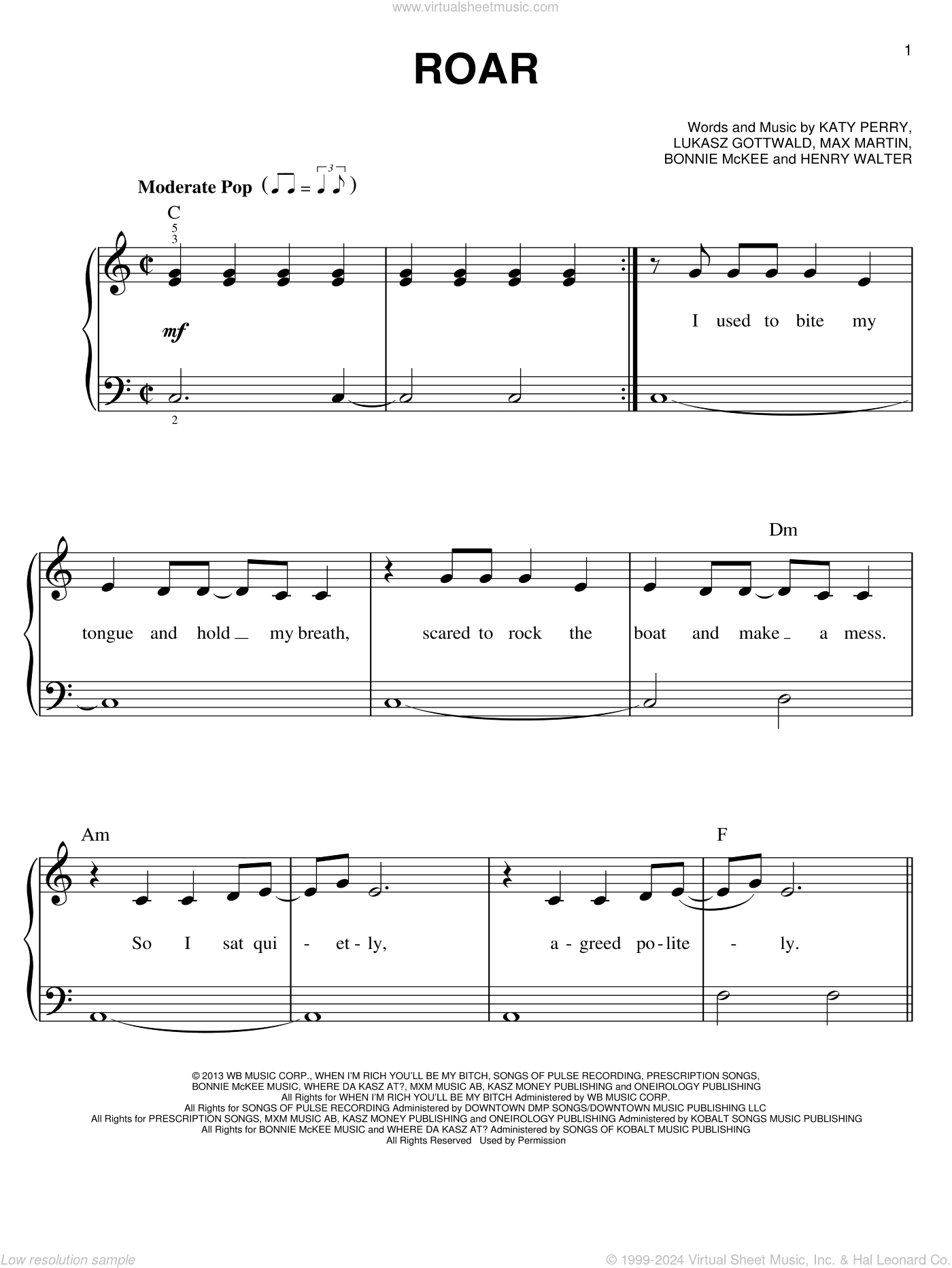 Roar, (beginner)