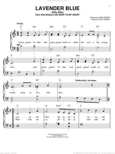 Lavender Blue (Dilly Dilly) (from So Dear To My Heart)