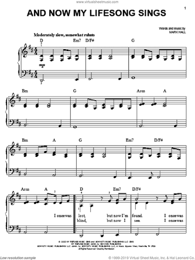 And Now My Lifesong Sings