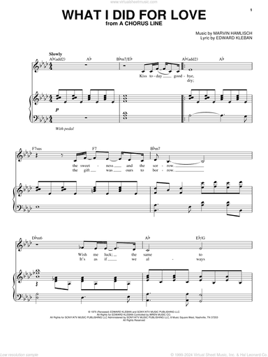 What I Did For Love (from A Chorus Line)