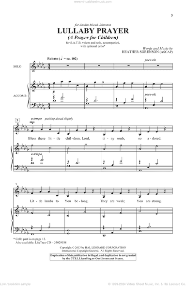 Lullaby Prayer (A Prayer For Children)