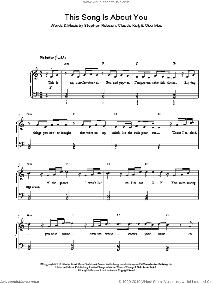 This Song Is About You