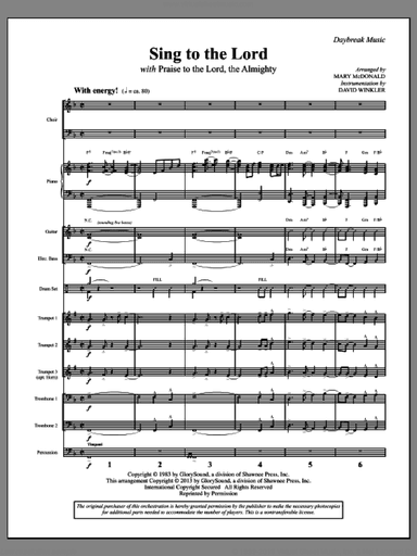 Sing To The Lord (with "Praise To The Lord, The Almighty")