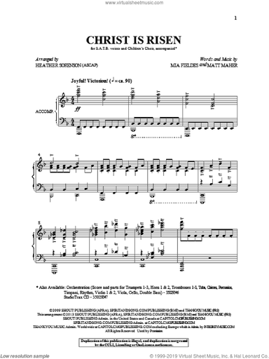 Christ Is Risen (arr. Heather Sorenson)