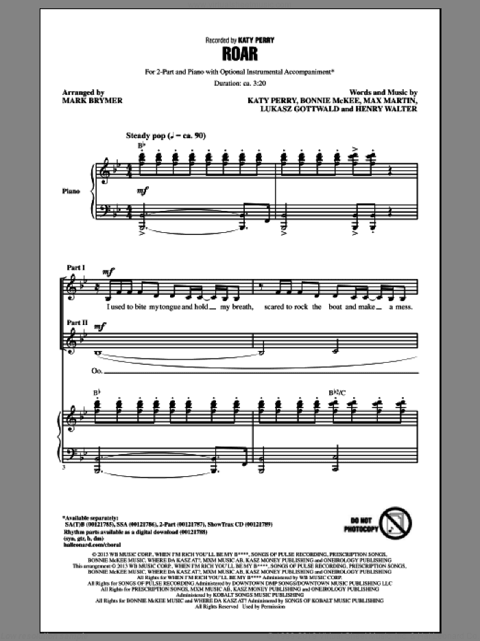 Roar (arr. Mark Brymer)