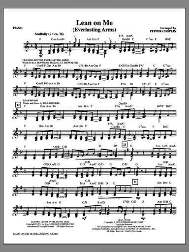 Lean on Me (Everlasting Arms)