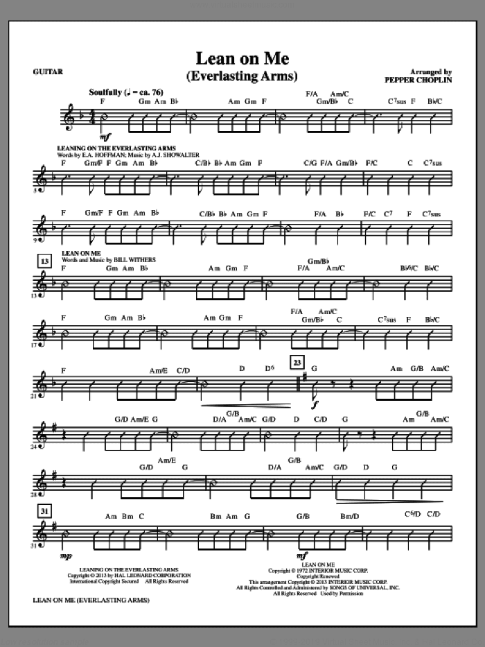 Lean on Me (Everlasting Arms)