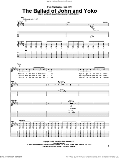 The Ballad Of John And Yoko