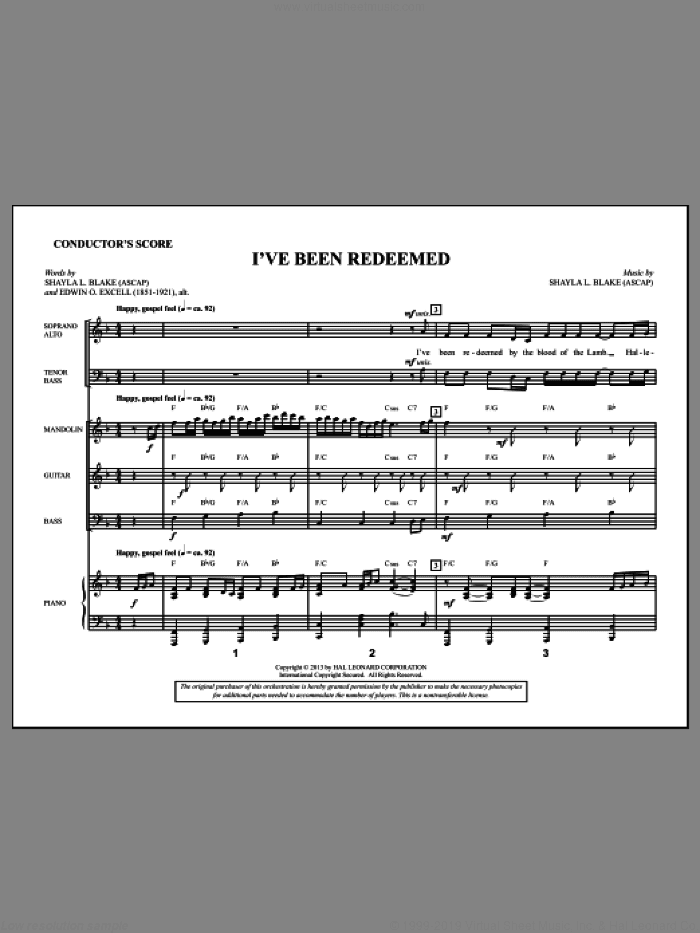 I've Been Redeemed (COMPLETE)