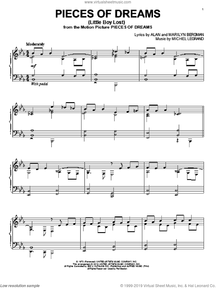 Pieces Of Dreams (Little Boy Lost)