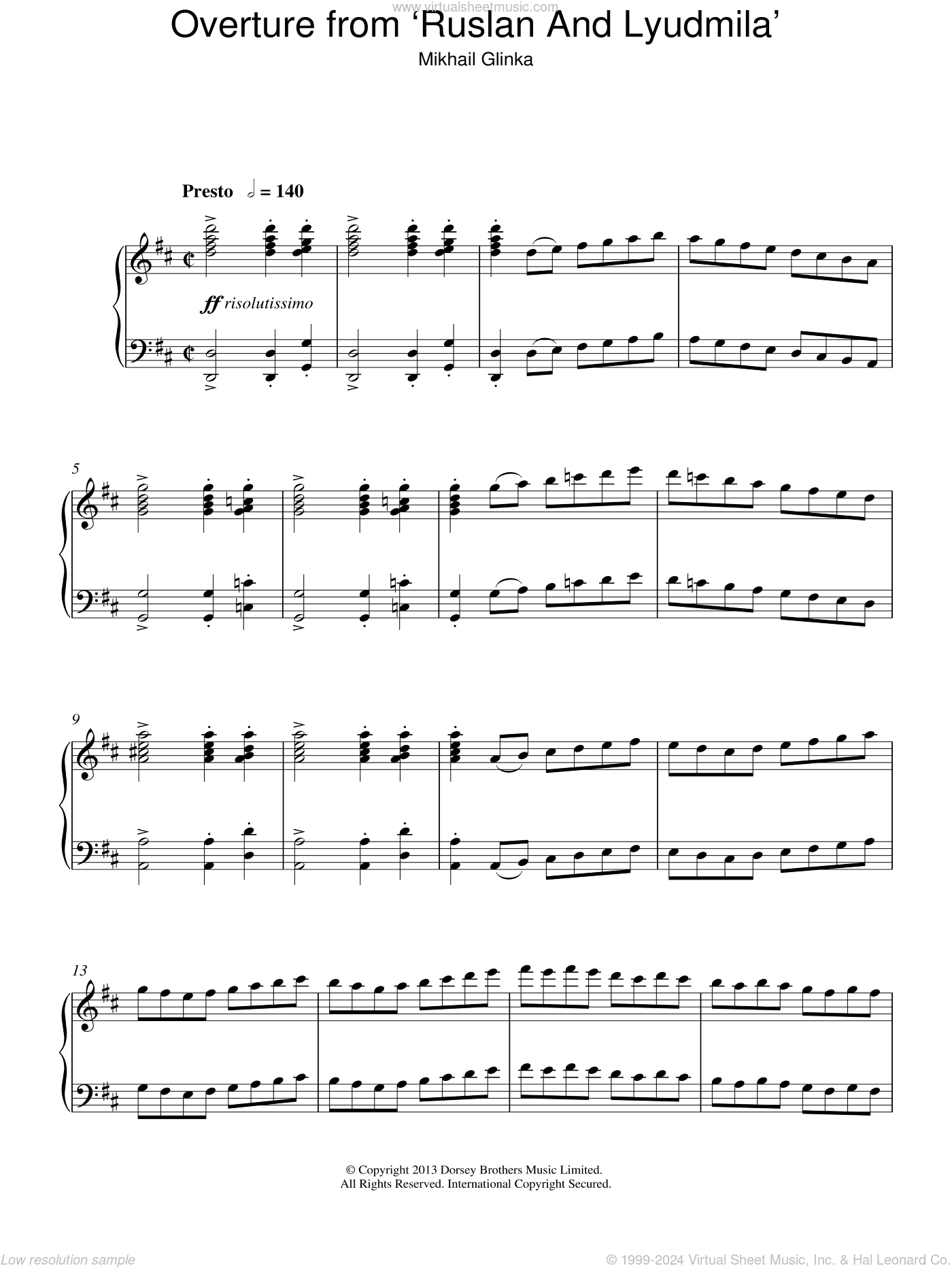 Overture from "Ruslan And Ludmila"