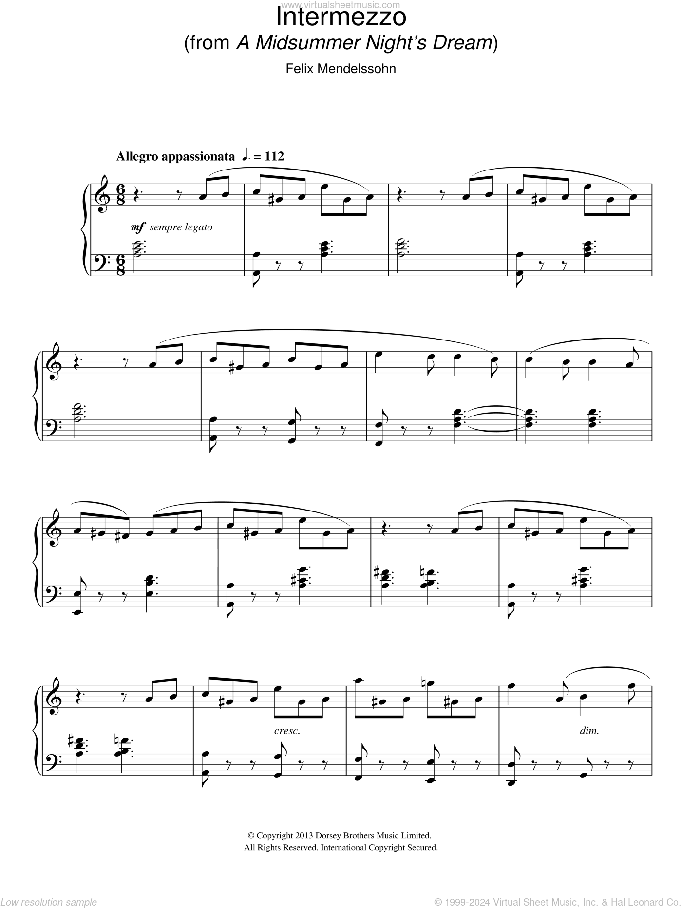 Intermezzo (from a Midsummer Night's Dream)