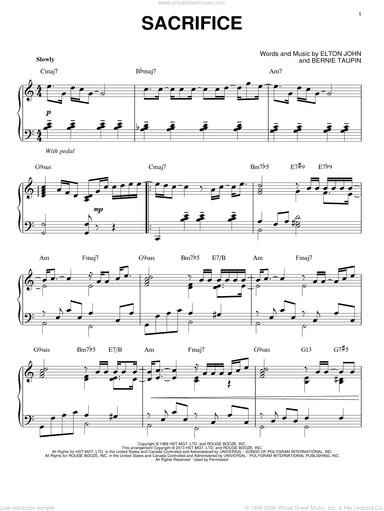 Sacrifice [Jazz version] (arr. Brent Edstrom)