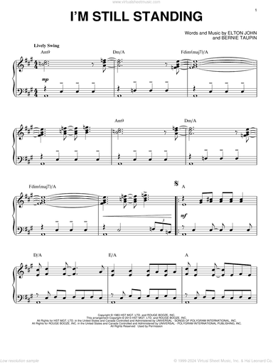 I'm Still Standing [Jazz version] (arr. Brent Edstrom)