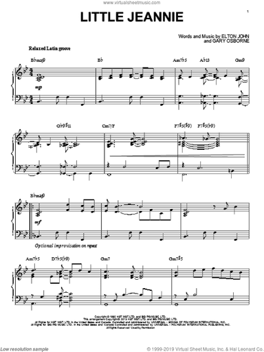 Little Jeannie [Jazz version] (arr. Brent Edstrom)