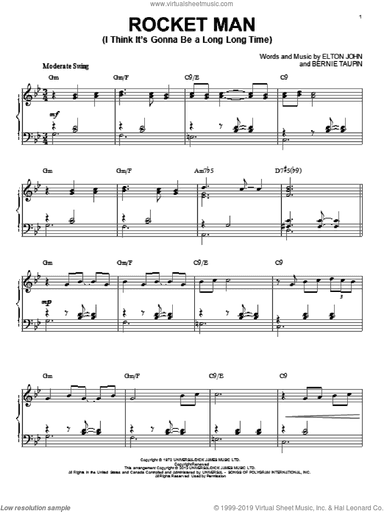 Rocket Man (I Think It's Gonna Be A Long Long Time) [Jazz version] (arr. Brent Edstrom)