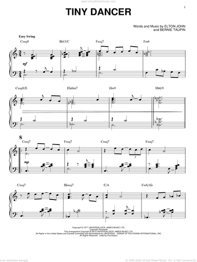 Tiny Dancer [Jazz version] (arr. Brent Edstrom)