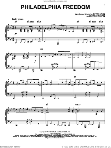 Philadelphia Freedom [Jazz version] (arr. Brent Edstrom)