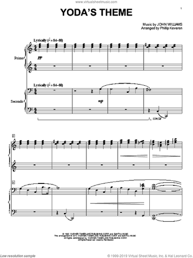 Yoda's Theme (from Star Wars: The Empire Strikes Back) (arr. Phillip Keveren)