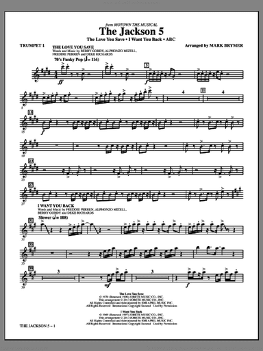 The Jackson 5 (from Motown The Musical) (complete set of parts)