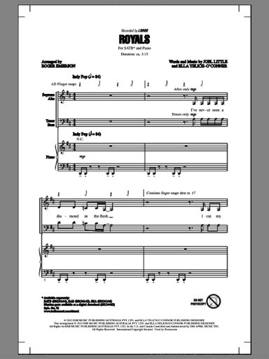 Royals (arr. Roger Emerson)