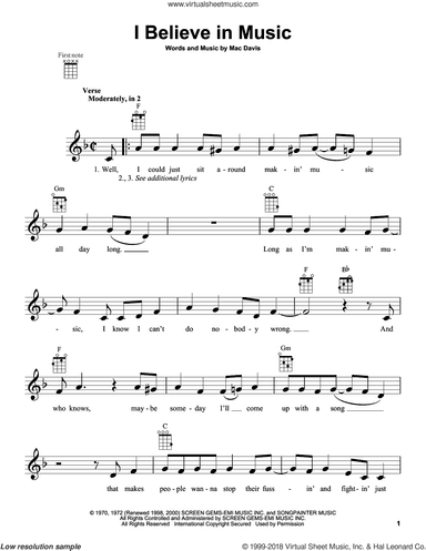 I Believe In Music