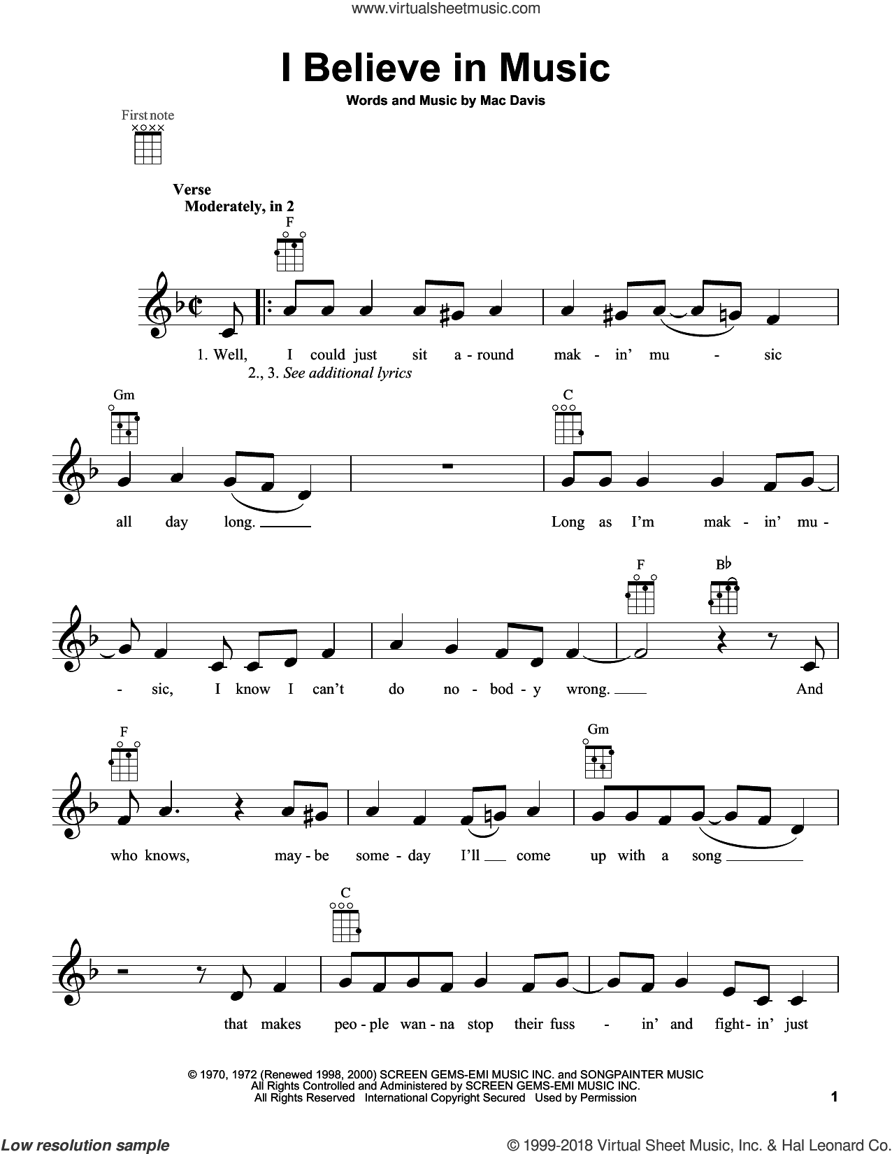 I Believe In Music