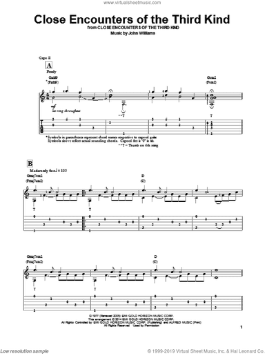 Theme From Close Encounters Of The Third Kind (arr. Ben Woolman)