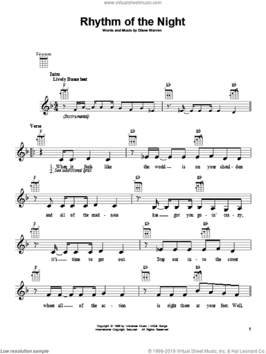 Rhythm Of The Night