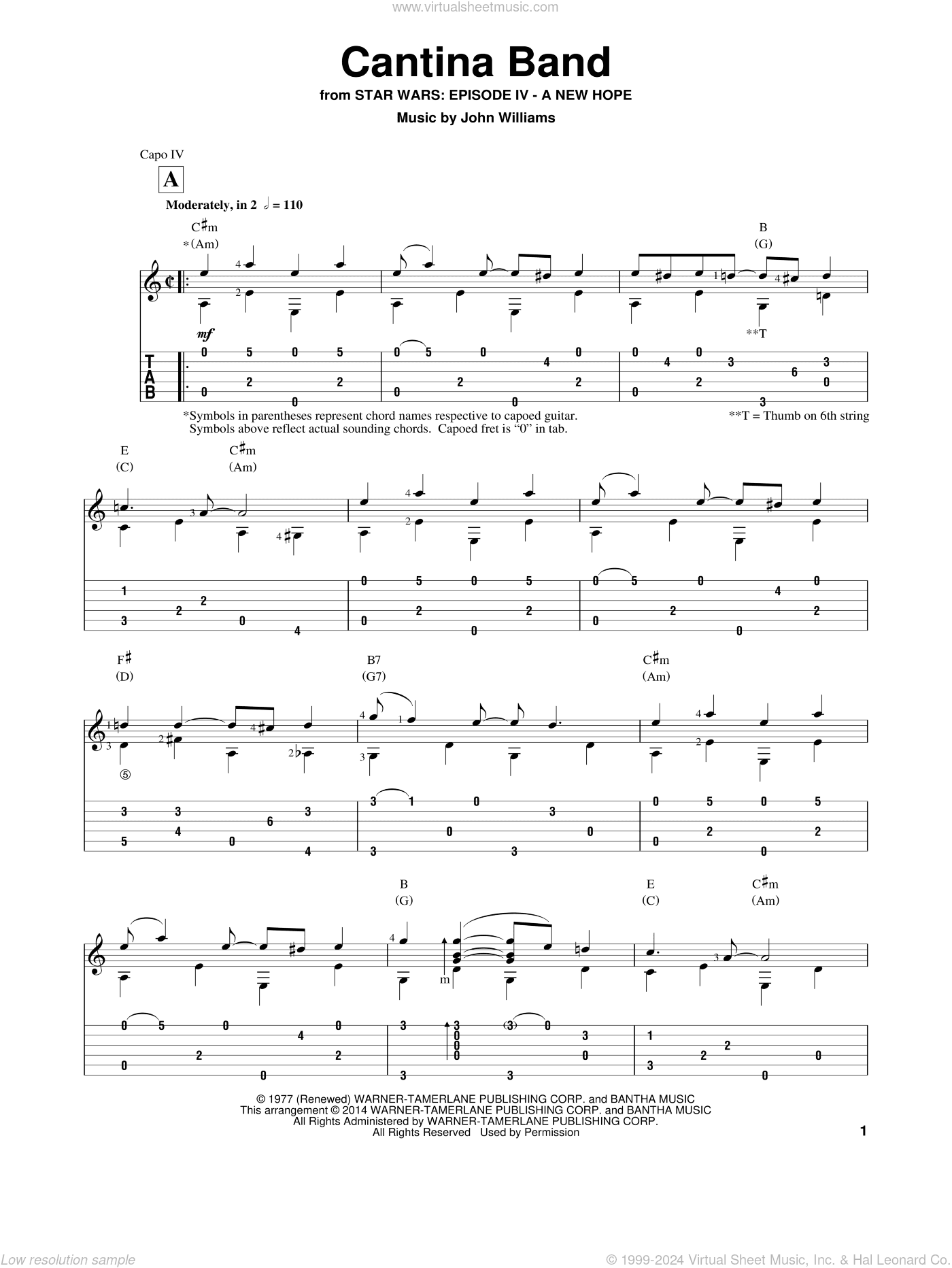 Cantina Band (from Star Wars: A New Hope) (arr. Ben Woolman)