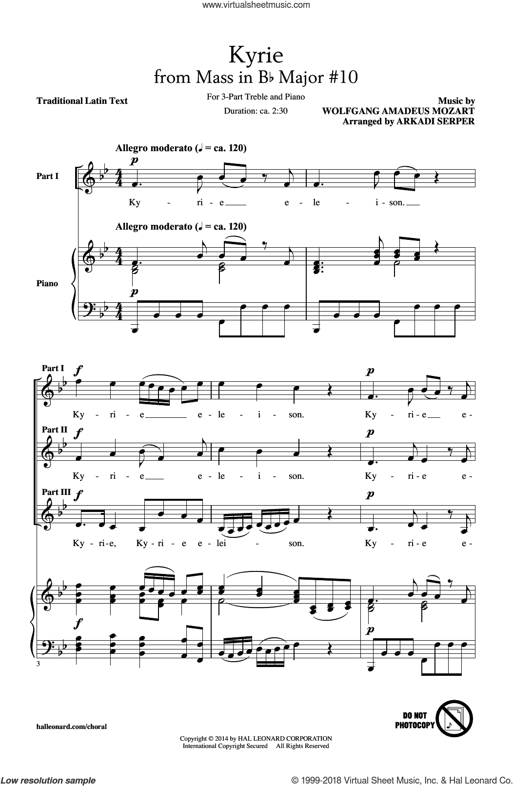 Kyrie (From The Mass In B-Flat Major #10)
