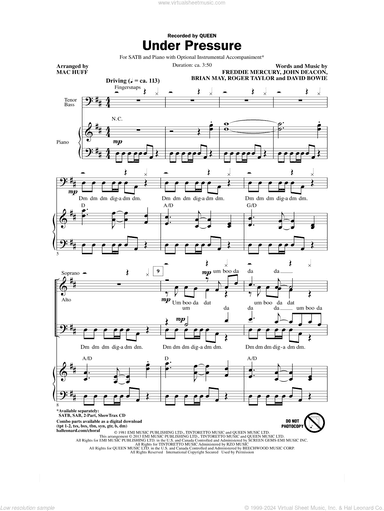 Under Pressure (arr. Mac Huff)