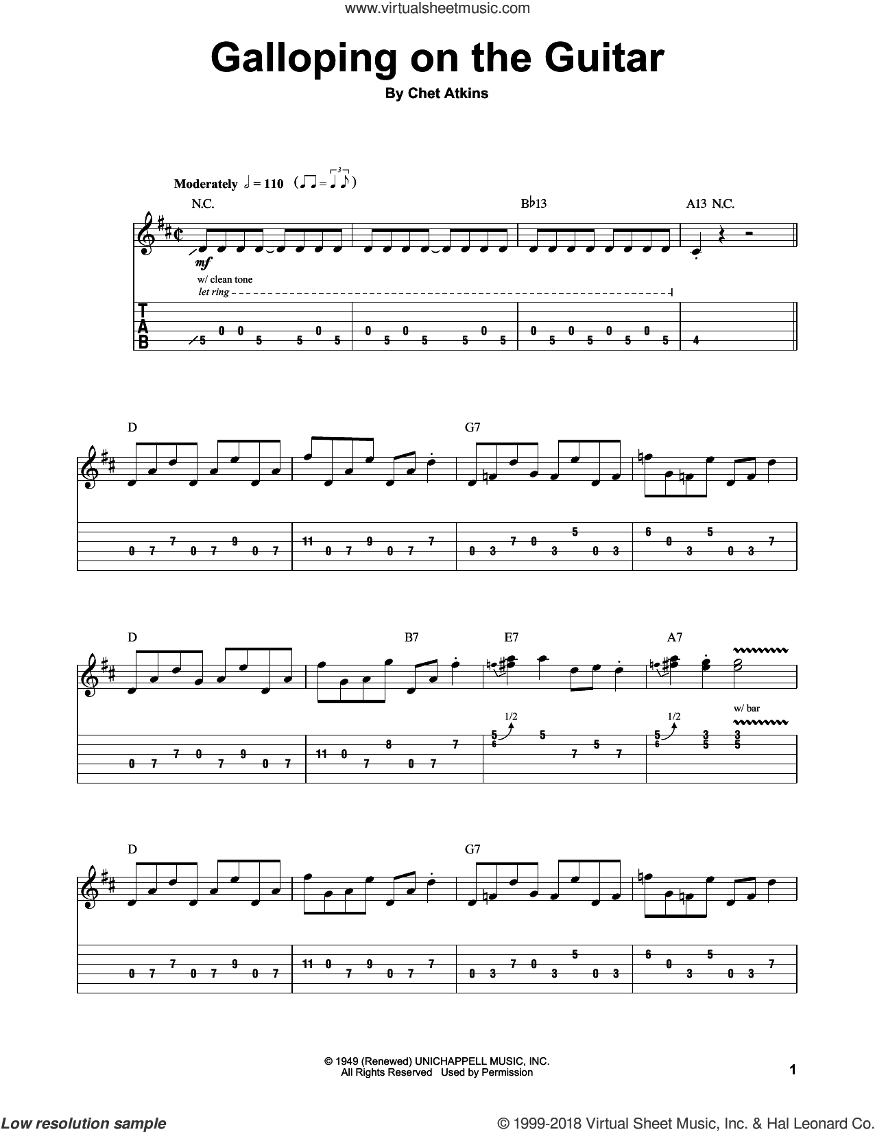 Galloping On The Guitar