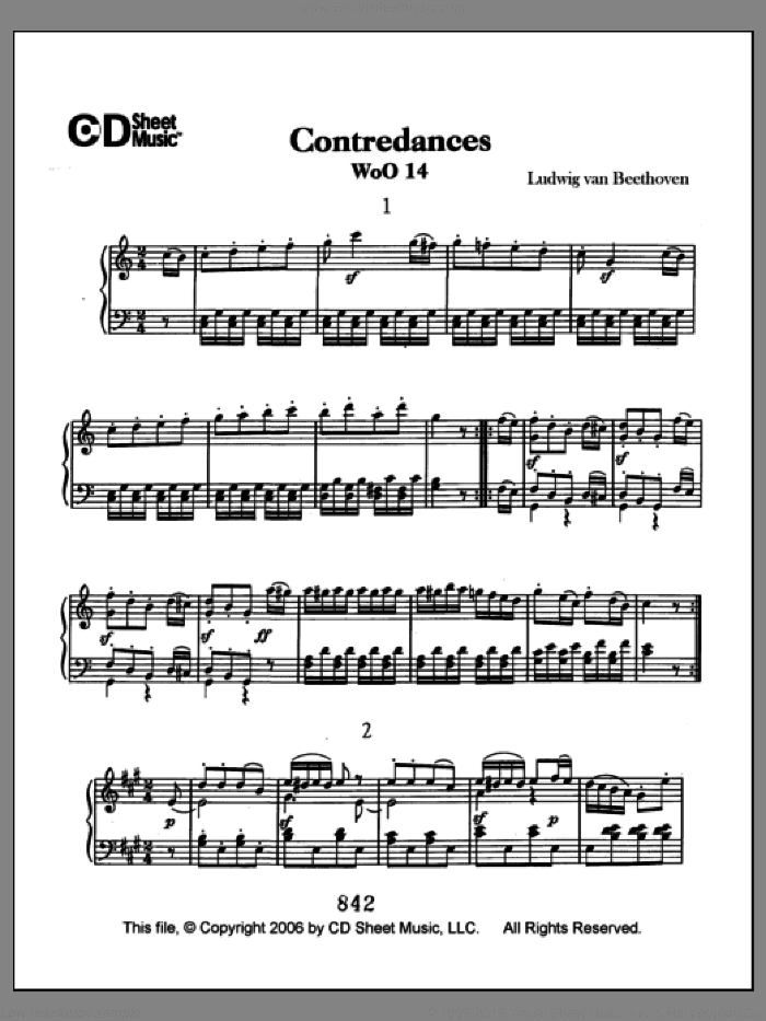 Contradances, Woo 14