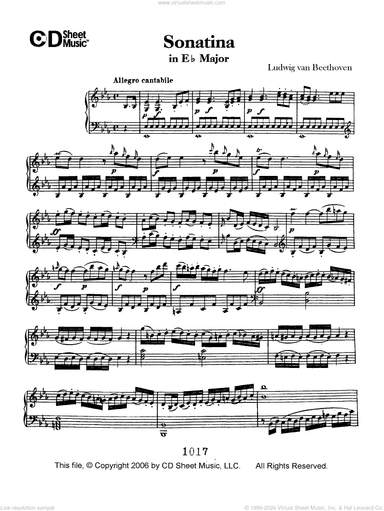 Sonatina In E-flat Major