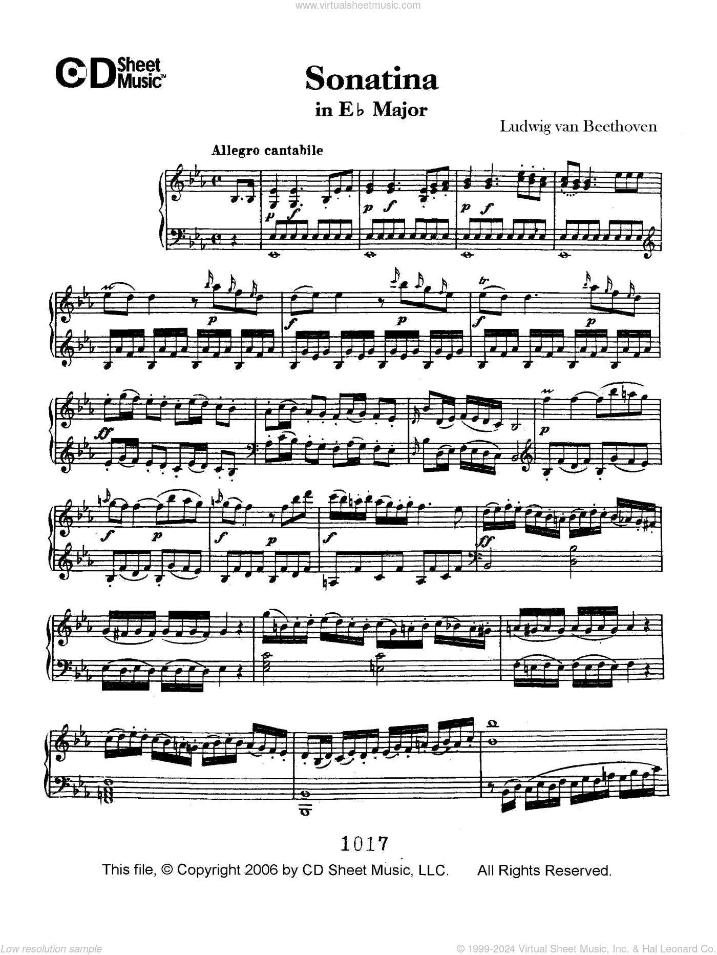 Sonatina In E-flat Major