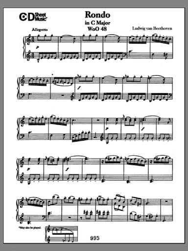 Rondo In C Major, Woo 48